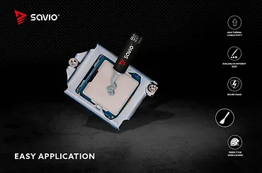 Savio Pasta termoprzewodząca Glacier 13,5 W/mK, 1g TG-03
