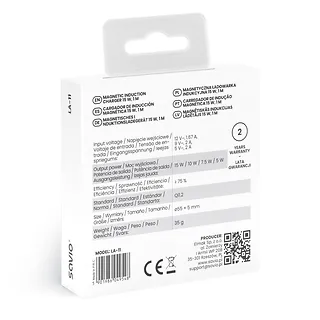 Savio Magnetyczna ładowarka indukcyjna 15 W LA-11