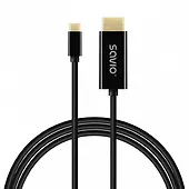 Savio Kabel USB-C do HDMI CL-190 30Hz, 1m plastik