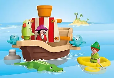 Playmobil Zestaw z figurkami JUNIOR & Disney Piracki statek Piotrusia Pana