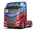 Italeri Model plastikowy Iveco S-Way Super Decal Sheet Chromed Stickers Photo et