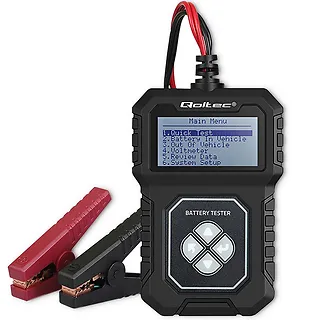 Qoltec Cyfrowy Tester akumulatora z LCD | 12V | AGM | GEL | STD | 30-   220Ah