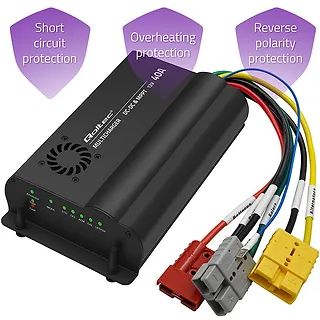Qoltec Automatyczna Ładowarka DC-DC 12V z regulatorem MPPT | 40A |      LiFePO4 AGM GEL STD