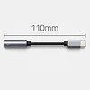 Qoltec Adapter USB-C | Jack 3.5mm | 10 cm