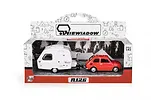 Daffi Zestaw Fiat 126p + przyczepa Niewiad&oacute;w kemping, czerwona