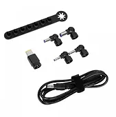 Targus Zestaw akcesoriów Legacy Power 90 W (kabel DC do końcówki + 5 końcówek + drążek do przechowywania) - 1,8 m