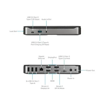Targus Stacja dokująca Hybrid DisplayLink & DP Alt Mode USB-C Quad 4K 100 W Power Delivery