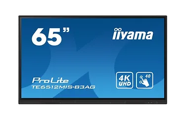IIYAMA Monitor 65 cali TE6512MIS-B4AG  40pkt,IPS,4K,24/7,7H, ANDROID 14, RK3576, 8/128GB, EDLA, Essential