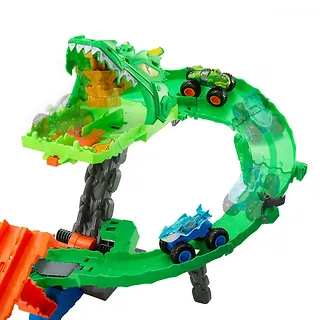 Hot Wheels Tor samochodowy Monster Trucks Smoczy Wyścig zestaw
