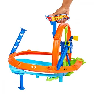 Hot Wheels Tor samochodowy Wyścigowa Turbo Pętla Zestaw