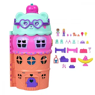 Mattel Zestaw figurek Polly Pocket Lodowy domek z basenem