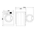 Whirlpool Pralko-suszarka FFWDB864489SVEE