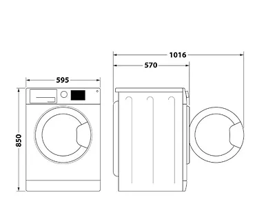 Whirlpool Pralko-suszarka FFWDB864489SVEE