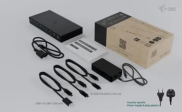 i-tec Stacja dokująca USB-C KVM Dock PRO Three Hosts Dual Video 2x Power Delivery max 92W