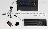 i-tec HUB USB-C/USB-A Cable 4 port (2x USB-C 2x USB-A)