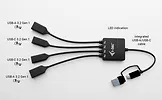 i-tec HUB USB-C/USB-A Cable 4 port (2x USB-C 2x USB-A)