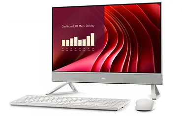 Komputer Dell 24 All-in-One EC24250 Win11Pro i5-1334U/16GB/512GB SSD/23.8 FHD/Intel Iris Xe/Cam/WLAN + BT/Backlit Kb/3Y ProSupport