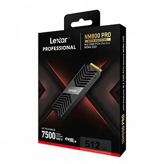 Lexar Dysk SSD NM800 Pro 512GB NVMe M.2 2280 7500/3500 radiator