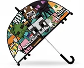 Kids Euroswan Parasolka przezroczysta manualna Minecraft
