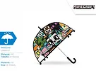 Kids Euroswan Parasolka przezroczysta manualna Minecraft