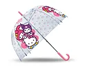 Kids Euroswan Parasolka przezroczysta manualna Hello Kitty