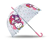 Kids Euroswan Parasolka przezroczysta manualna Hello Kitty