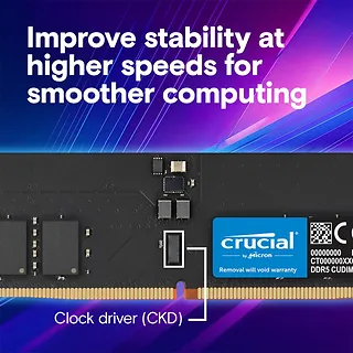 Crucial Pamięć DDR5 64GB/6400 (2*32GB) CL52 CUDIMM