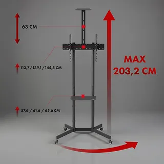 Maclean Wózek do TV max 45 kg, MC-113 B