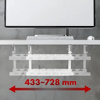 Maclean Organizer podbiurkowy na kable MC-102 W