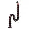 Maclean Organizer kabli, 1345mm czarno czerwony RS125