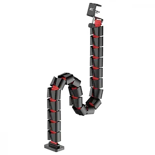 Maclean Organizer kabli, 1345mm czarno czerwony RS125