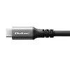Qoltec Kabel USB4 Ultra-Fast | USB-C PD 240W | Thunderbolt 3/4 | 4K |   40Gb/s | 1m | Czarny