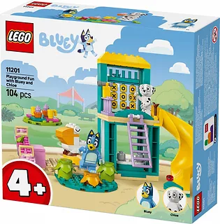 LEGO Klocki Bluey 11201 Blue i Łatka na placu zabaw