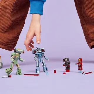 LEGO Klocki Super Heroes 76320 Iron Man i War Machine kontra drony Hammera