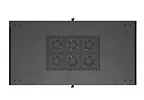 Lanberg Szafa instalacyjna rack stojąca 19" 22U 600x1200 czarna drzwi   perforowane (flat pack)