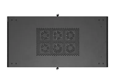 Lanberg Szafa instalacyjna rack stojąca 19" 22U 600x1200 czarna drzwi   perforowane (flat pack)