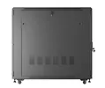 Lanberg Szafa instalacyjna rack stojąca 19" 22U 600x1200 czarna drzwi   perforowane (flat pack)