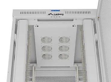 Lanberg Szafa instalacyjna rack stojąca  19" 47U 800x1200 szara drzwi    perforowane LCD ( flat pack) V2