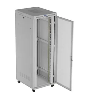 Lanberg Szafa instalacyjna rack stojąca  19" 47U 800x1200 szara drzwi    perforowane LCD ( flat pack) V2