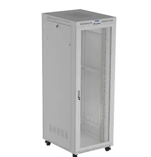 Lanberg Szafa instalacyjna rack stojąca  19" 47U 800x1200 szara drzwi    perforowane LCD ( flat pack) V2