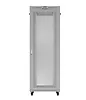 Lanberg Szafa instalacyjna rack stojąca  19" 47U 800x1200 szara drzwi    perforowane LCD ( flat pack) V2