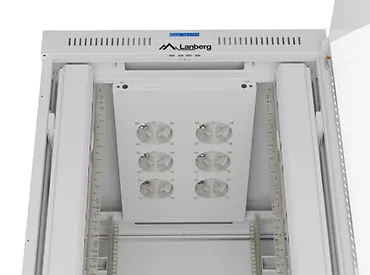 Lanberg Szafa instalacyjna rack stojąca 47U 800x1000 szara  drzwi        przeszkolne  LCD ( flat pack) V2