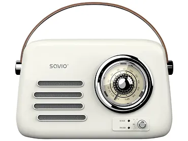 Radio przenośne, białe SAVIO RS-02