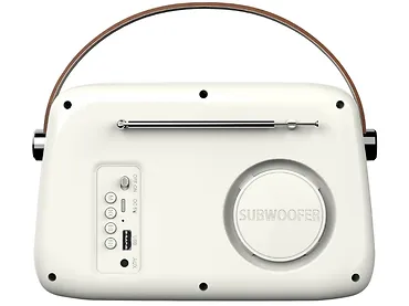 Radio przenośne, białe SAVIO RS-02