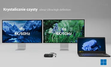 i-tec Stacja dokująca USB-C 2x HDMI Dock PD + Ładowarka 100W