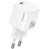USAMS Ładowarka sieciowa 20W 1xUSB-C + kabel USB-C Biała