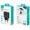 USAMS Ładowarka sieciowa 25W 1xUSB-C 1xUSB-A Fast Charging Czarna