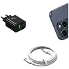 USAMS Ładowarka sieciowa 25W 1xUSB-C 1xUSB-A Fast Charging Czarna