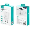 USAMS Ładowarka sieciowa 25W 1xUSB-A 1xUSB-A fast charging Biała
