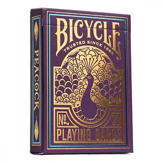 Bicycle Karty Peacock Purple